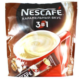 Нескафе 3 в 1 Карамель кофе растворимый, 20 шт